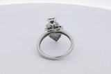1.52cttw Diamond Ring In 10k White Gold 5.1 Grams Size 8.5 Eb0826rxzsa