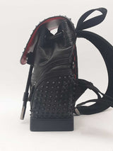 Christian Louboutin Explorafunk Crocodile Embossed Leather Backpack Eb0924pxzsa