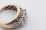 1.26cttw Diamond 10k Yellow Gold Ring 4.3 Grams Size 5.25 Eb0526rxzsa