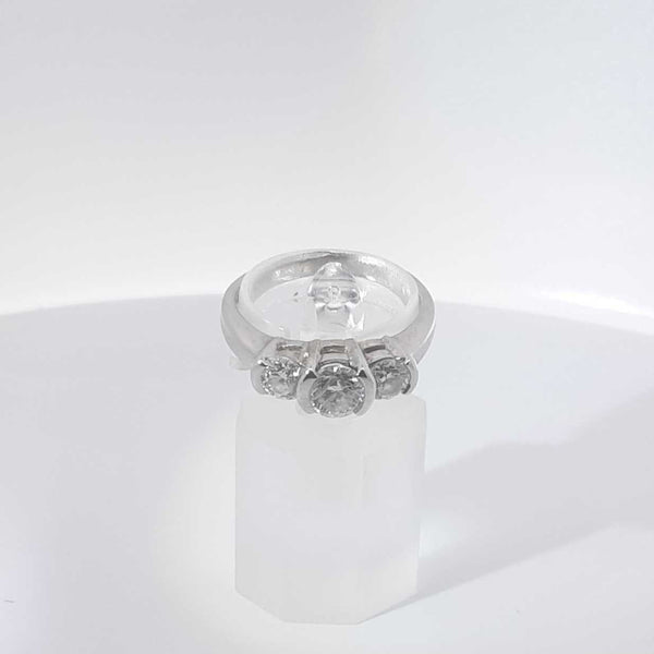1.20ctw Diamond 14k White Gold 4.9 Grams Ring Size 8 Sd0625szxsa