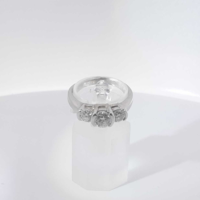 1.20ctw Diamond 14k White Gold 4.9 Grams Ring Size 8 Sd0625szxsa