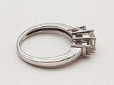 0.11 Cttw Natural Diamonds 14k White Gold 2.6g Ring Size 3.5 Do0326oxzde