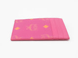 Mcm Color Splash Logo Card Case In Visetos Monogram Coated Canvas Fw0526wzdu