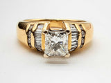 1.06 Carat Diamond 18k Yellow Gold 8.3g Ring Size 6.25 Do0724ooxzde