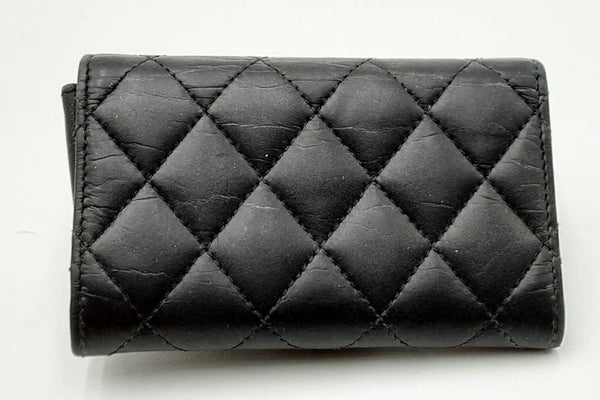 Chanel Quilted Leather Flap Card Holder Wallet Eb0125oxzdu