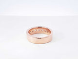The Leo 1.05 Cttw Diamond & 14k Rose Gold Wedding Band 10.8 Grams Size 8.75 Fw0926lrxzdu