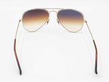 Ray-ban Aviator Large Gold-tone Sunglasses With Brown Gradient Lenses Fw0626rzdu
