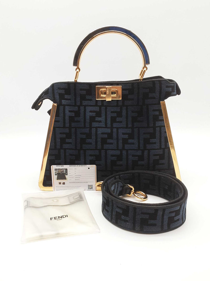 Fendi Peekaboo Iseeu Small Blue Tote Bag Sd0925ozrzde