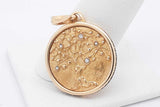 David Yurman 18k Yellow Gold Life & Death Duality Amulet Diamonds Eb1225wxxzsa