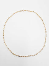 Cartier Santos De Cartier Dumont Paperclip Link Chain Necklace In 18k Yellow Gold 24.6 Grams 22 Inch Fw0626oxzxdu