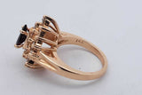 Diamond & Gemstone Ring In 14k Yellow Gold 7.3 Grams Size 5 Eb0826pxzsa