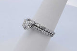 2.4cttw Diamond Ring In 18k White Gold 4.4 Grams Size 7.5 Eb1026wxxzde