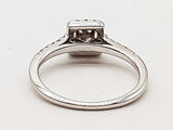 0.38 Cttw Natural Diamonds 14k White Gold 2.6g Ring Size 7.5 Do0726lexde