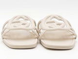 Gucci Interlocking G Slides White Size 35 Aa0926ozxsa