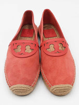 Tory Burch Sydney Red Canyon Suede Espadrilles Size 8 Eb0925rxdu
