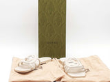 Gucci Interlocking G Slides White Size 35 Aa0926ozxsa