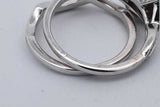 1.17cttw Diamond 14k White Gold Wedding Set 6.5 Grams Size 8 Eb0526cxzsa