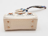 White Building Mini Bag Charm Do0725ede