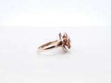 0.48 Ct Diamond & 10k Yellow Gold Rose Ring 5.5 Grams Size 4.5 Fw0925pordu