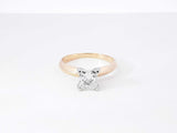 0.75 Ctw Diamond Solitaire Ring In 14k Yellow Gold 2.6g Size 6.5 Fw0626lwzxdu