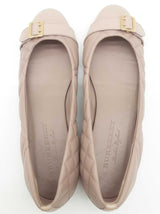Burberry Avonwick Buckle Quilted Dusty Pink Leather Flats Size Eu 40 Do0525pxde