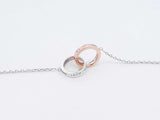 Tiffany & Co. Interlocking Circles Silver Bracelet 3 Grams 6 - 7 Inch Fw0525lrxdu