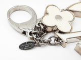 Louis Vuitton Fleur D'epi Silver-tone & Ivory Enamel Bag Charm Fw0726lxzdu