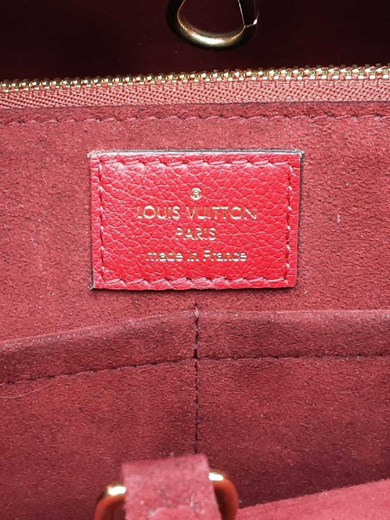Louis Vuitton Kimono Tote Bag In Monogram Canvas & Cerise Leather Fw0625rzxdu