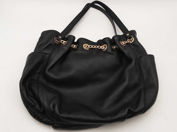 Michael Kors Jet Set Black Leather Hobo Bag Sd0625orsa