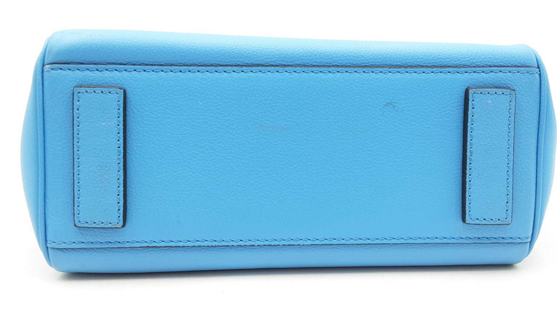 Versace La Medusa Blue Calfskin Leather Top Handle Handbag Sd0925orzdu
