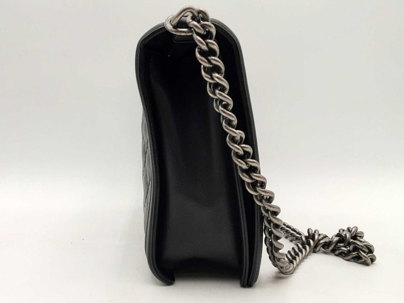 Chanel Large Boy Bag Lambskin Black Handbag Aa0125ooxzsa