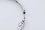 1.35cttw Diamond 18k White Gold Hinged Bangle Bracelet 14.8 Grams Eb0326llxzdu