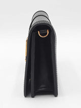 Versace Greca Goddess Mini Bag In Black Leather Fw0526crzdu
