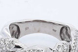 1.41cttw Diamond Ring In 10k White Gold 15.5 Grams Size 8.5 Eb0826cxzde