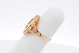 18k Yellow Gold Coin Inspired Ring 3.4 Grams Size 4.5 Eb0826oirsa