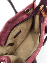Michael Kors Mirella Small Crossbody In Mulberry Monogram Jacquard Fw0826wzdu