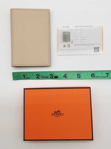 Hermes Mc2 Euclide Beton Creme Leather Bifold Wallet Do0726oxzde