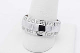 0.48cttw Diamond Band Ring In 14k White Gold 11.7 Grams Size 11 Eb0926erxsa
