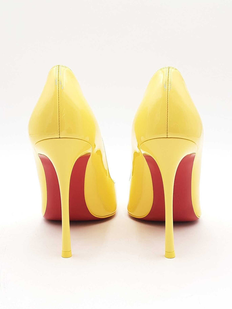 Christian Louboutin Dolly Yellow Patent Leather Pumps Size 40 Eb1224lrxsa