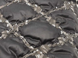 Chanel Paris Byzance Black Nylon Quilted Tweed Stitched Shoulder Bag Eb0426prxsa