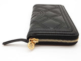 Tory Burch Flemming Black Leather Zip Continental Wallet Do0825prde