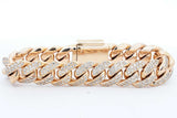 Approx. 4.86ctw Diamond Cuban Link Bracelet 14k Yellow Gold 119.5g Eb0924ixxzsa