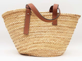 Loewe Palm Leaf And Calfskin Basket Bag Sd1026wxzde