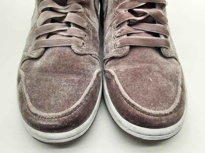 Nike Air Jordan 1 Mid Se Lavender Velvet High Top Sneakers Size 7 Fw1124wxde