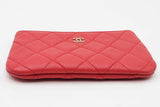 Chanel Red Quilted Caviar Leather Mini O-case Pouch Eb0226pxzdu