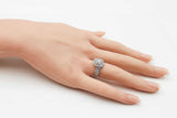 Neil Lane 1.35 Cttw Diamond & 14k White Gold Bridal Set 5.3g Size 5 Fw0326rxzdu