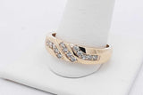 0.28cttw Diamond 10k Yellow Gold Ring 4.2 Grams Size 11.5 Eb0626orxsa