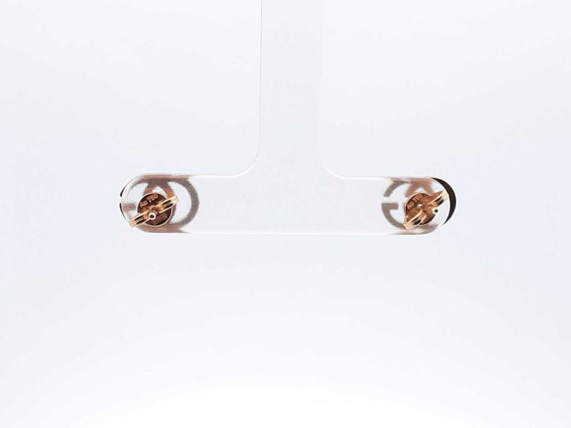 Gucci Running Gg Stud Earrings In 18k Yellow Gold 1.9 Grams Fw0925llzdu