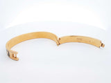 Fendi Ff Forever Fendi Gold-tone Bangle Bracelet 33.7 Grams Fw0125lrzdu