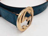 Gucci Guccissima Turquoise Gg Blue Size 32 Aa0826lzxsa